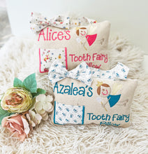 Load image into Gallery viewer, Personalised Tooth Fairy Pillow Shabby Chic