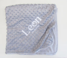 Load image into Gallery viewer, Personalised Bubble Embossed Baby Receiving Blanket