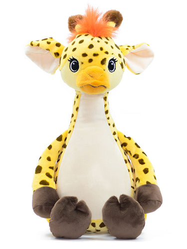 Personalised Giraffe Soft Toy, Teddy Bear.