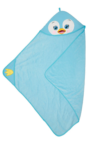 Personalised Penguin Children's Hooded Towel