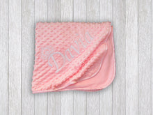 Load image into Gallery viewer, Personalised Bubble Embossed Baby Receiving Blanket